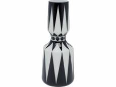 "vase brillar noir et blanc 44cm"