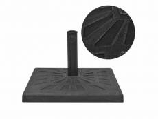 Vidaxl base carrée de parasol résine noir 12 kg 43660
