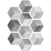 10 PièCes SéRies Imitation Marbre Hexagonal Carrelage