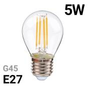 Ampoule led sphérique à filament E27 5W G45 - Blanc Neutre - Blanc Neutre