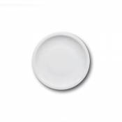 Assiette à dessert porcelaine blanche - D 19 cm -