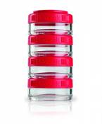 Blender Bottle GoStak 4Pak 40ml | boîtes de conservation | Tritan | sans BPA | rose