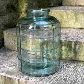 Bonbonne Art Déco en verre recyclé transparent 12,5L