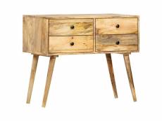 Buffet, meuble de rangement 85 x 40 x 71 cm bois de manguier massif,armoire de rangement tehzhr89434