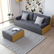 Canapé 3 places confortable de style moderne en tissu