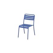 Centrale Brico - Chaise de jardin Café en acier bleu