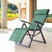 Chaise longue Decima Hespéride vert olive/graphite