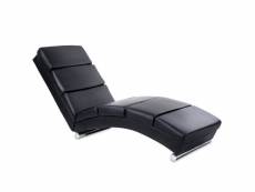 Chaise longue transat fauteuil de relaxation en synthétique