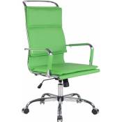 CLP - Chaise de bureau élégante avec mécanisme d'oscillation intégré diverses couleurs colore : vert
