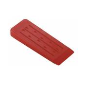 Coin de fendage bois bûche en PVC rouge Abattage Cale