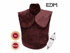 Coussin électrique dorsal avec massage fonction 66x85cm edm E3-07479