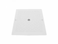 Couvercle carré pour skimmer de piscine - 25.5 x 25.5 cm - blanc - spx1082e