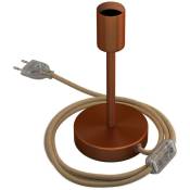 Creative Cables - Alzaluce - Lampe de table en métal 15 cm - Cuivre satiné - Cuivre satiné