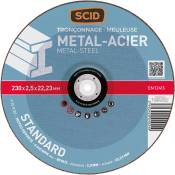 Disque à tronçonner standard - Métaux - Diamètre 230 mm - Alésage 22,2 mm - SCID