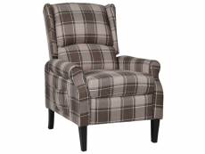 Fauteuil inclinable beige tissu