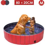 Fortuneville - Piscine pour chiens pliable pour petits, moyens et grands chiens, pataugeoire en matériau robuste, piscine à balles, piscine pour