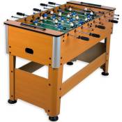 GAMES PLANET® Table de Baby-foot - 128x62x87cm, Robuste,
