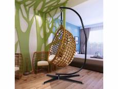 Hombuy® support pour fauteuil suspendu stable charge max 150kg anti-rouille noir