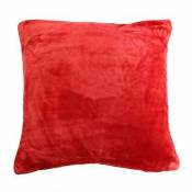 Housse de coussin douceur - Rouge - 40 x 40 cm