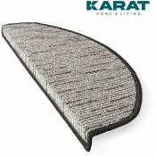 Karat Homeliving - Tapis de sol Geneva Anthracite 23,5 x 65 cm Demi-rond - Anthracite