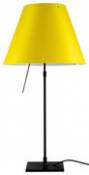 Lampe de table Costanza / H 76 à 110 cm - Luceplan jaune en plastique