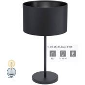 Lampe de table maserlo 1 h noir: 41,5 ø: 23cm câble