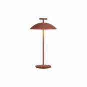 Lampe sans fil Mini Geen-A OUTDOOR / Acier - H 36 cm - Kartell rouge en métal