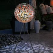 Lampe solaire lampadaire jardin boule solaire lampadaire