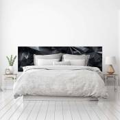 Megadecor Tête de lit en pvc décoratif économique Texture abstraite Prisma Noir Verre arêtes Plusieurs dimensions (150 cm x 60 cm)