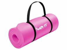 Movit® tapis de gymnastique 183cm x 60cm x 1,0cm, couleur au choix - couleur : rose - taille : 183x60x1,0cm
