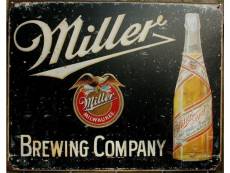 "plaque biere miller brewing company tole deco bar