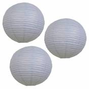 Sous Le Lampion - Lanternes boules papier 50cm bleu