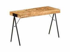 Table à écrire bois de manguier massif 118 x 50 x