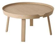 Table basse Around Large / Ø 72 x H 37,5 cm - Muuto bois naturel en bois