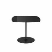 Table d'appoint Thierry / 50 x 50 x H 40 cm - Verre - Kartell noir en verre