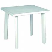 Table en résine Fiocco 80 X 75 coloris Blanc f036