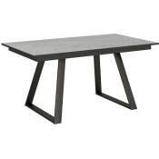 Table extensible 90x160/220 cm Bernadette Ciment structure