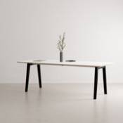 Table rectangulaire New Modern / 220 x 95 cm - Stratifié / 10 à 12 personnes - TIPTOE noir en métal