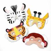 Talking Tables Animal-Masks Boho Medium Paper Plates, Multicolores