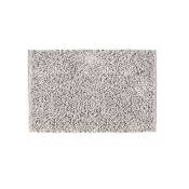 Tapis de bain Chenille, tapis salle de bain, 30 mm d'épaisseur, polyester, 50x80 cm, gris clair - Wenko