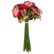 Tlily - 12 pcs / lots Fleurs roses artificielles Bouquet