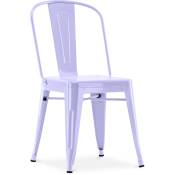 Tolix Style - Chaise de salle à manger en acier -