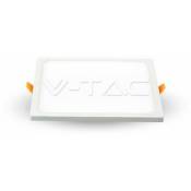 V-tac - Mini panneau led 22W 100LM/W Montage encastré Carré 6400K