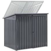 Abri de poubelle métallique Couvercle poubelle 2 tonnes (240 l) verrouillable