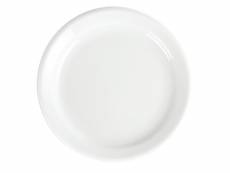 Assiettes à bord étroit blanches olympia 180(ø)mm - lot de 12