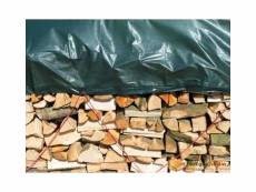 Bâche pour tas de bois en polyéthylène 90gr/m²