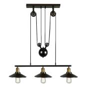 Barcelona Led - Lampe suspension Clock Work - Noir