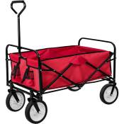 Chariot de jardin Chariot de transport Pliable - rouge