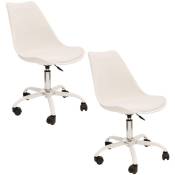 Cmp Iberica - Chaise 2x avec roues blanches