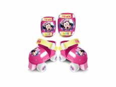 Disney minnie set patins a roulettes + coudieres + genouilleres STA3496278620359
